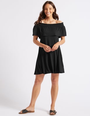 m&s bardot dress