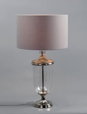 Smoked Glass Table Lamp | M&S Smoked Glass Table Lamp | M&S