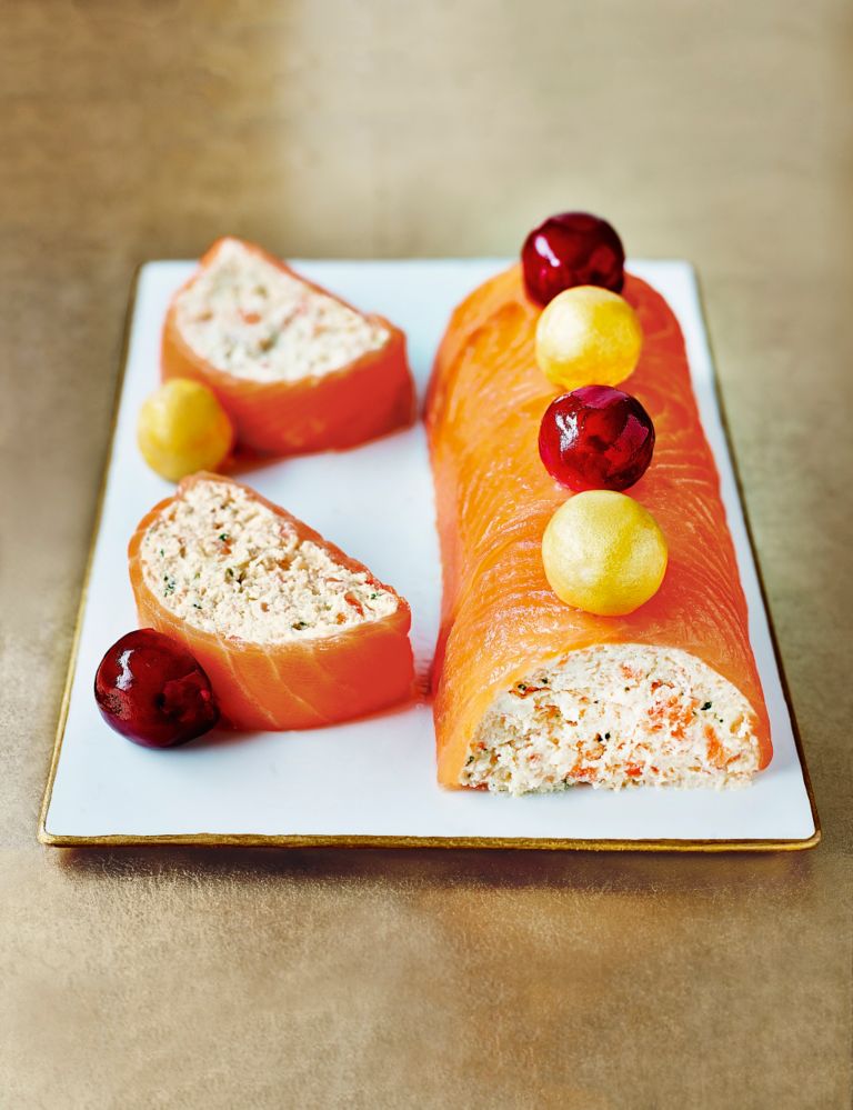 Smoked Salmon Terrine with Baubles 1 of 2