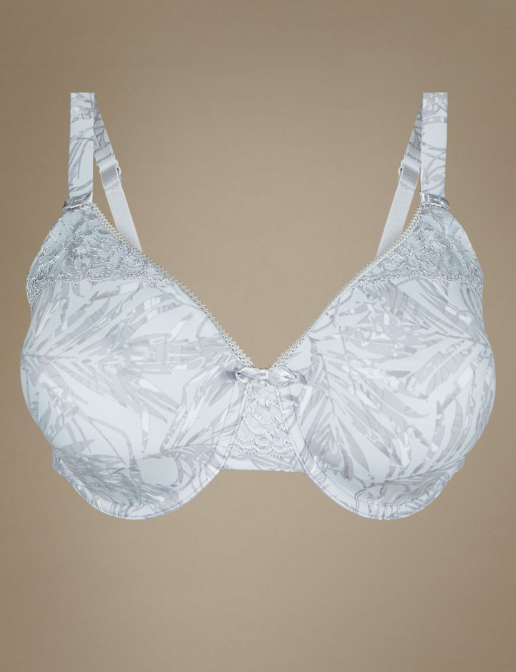 Smoothing Lace Minimiser Full Cup Bra C-G 1 of 3