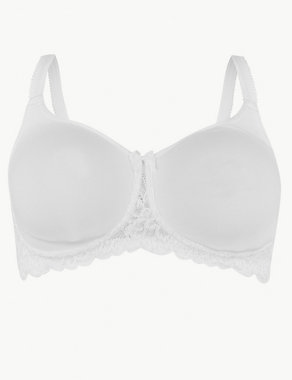Smoothing Lace Wing Non-Wired Full Cup Bra A-E Image 2 of 4