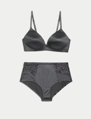 Smoothing Non Wired Plunge Bra Set