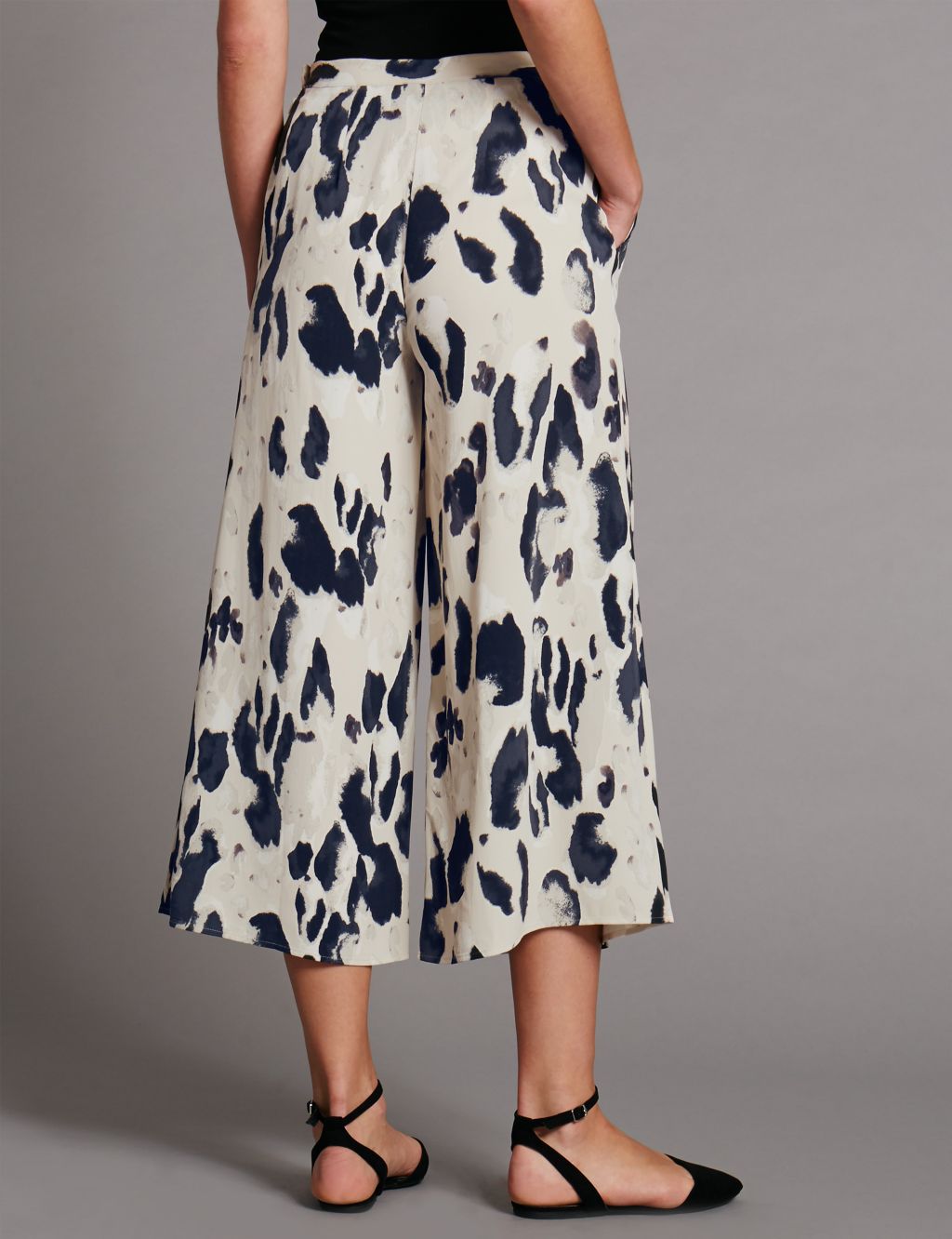 Smudge Animal Print Wide Leg Trousers 2 of 4