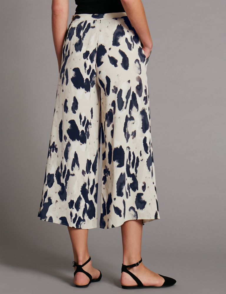 Smudge Animal Print Wide Leg Trousers 3 of 4