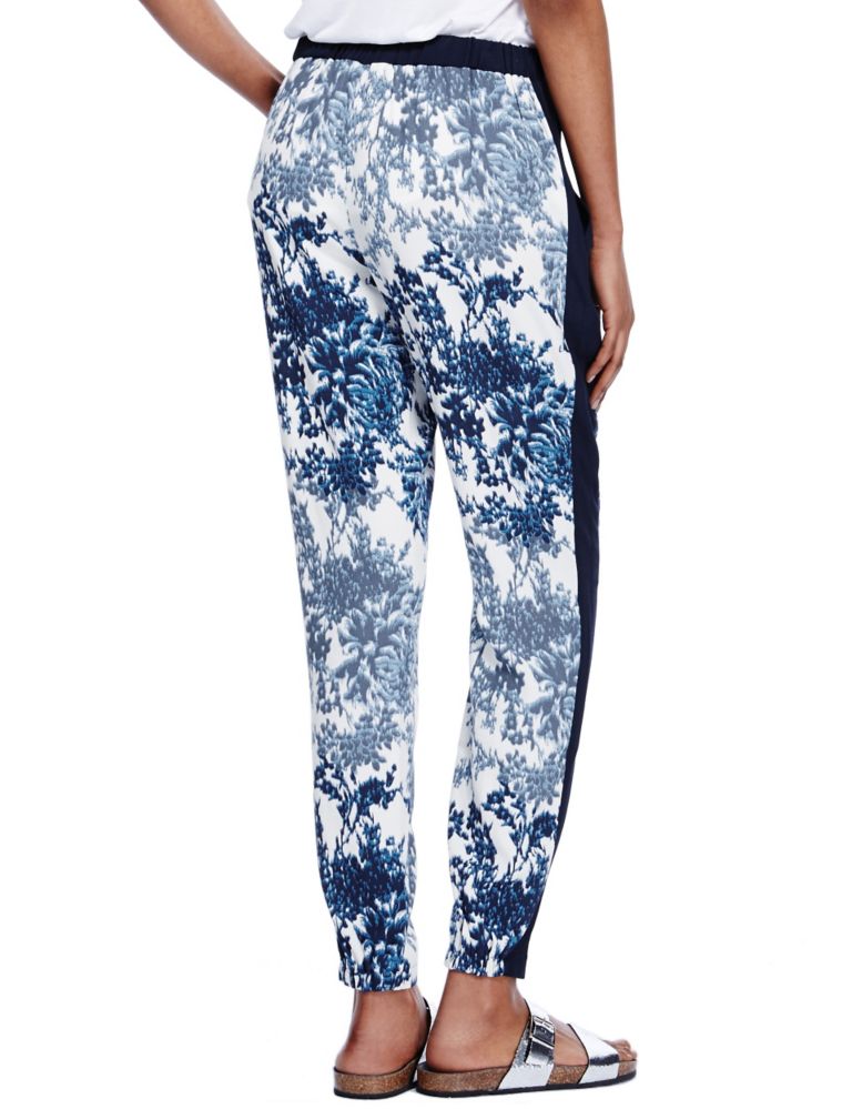 Smudge Floral Tapered Leg Trousers 4 of 4