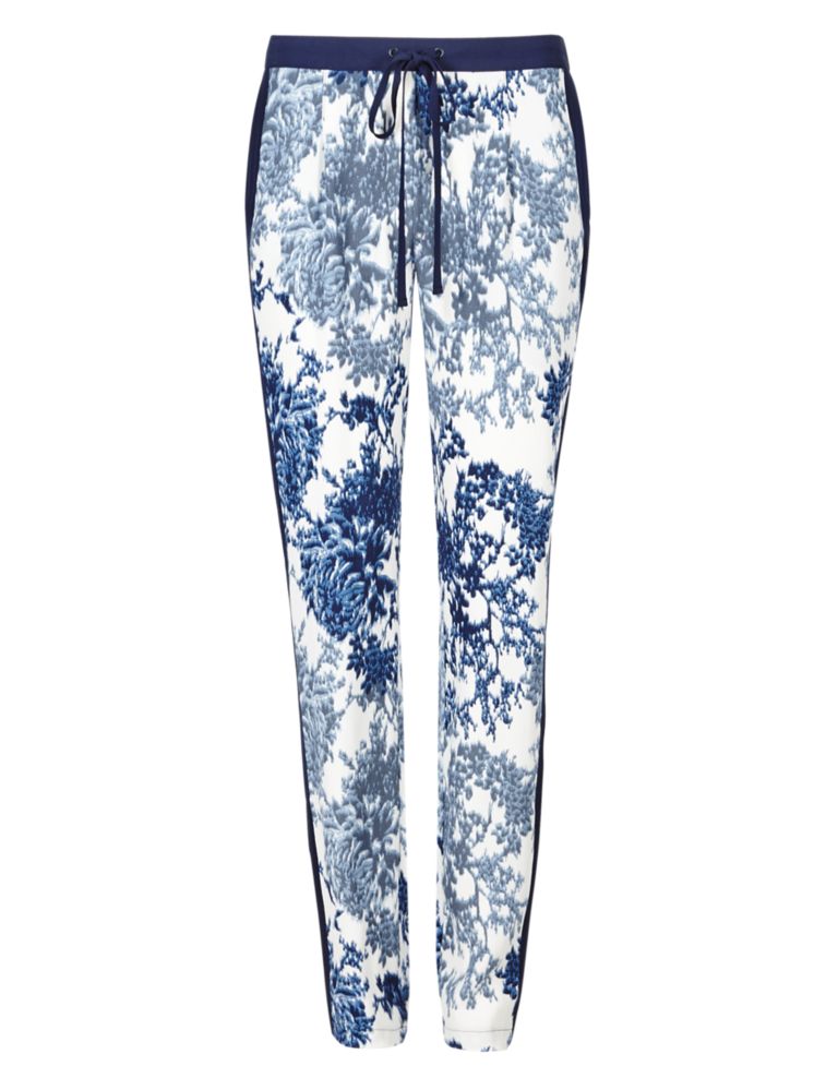 Smudge Floral Tapered Leg Trousers 3 of 4