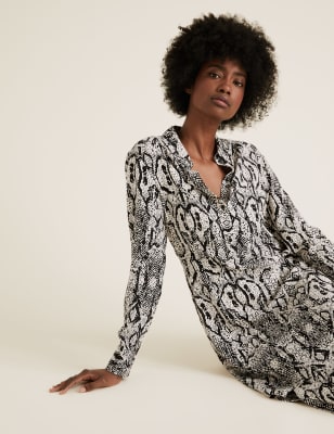 Miss selfridge snake outlet print dress