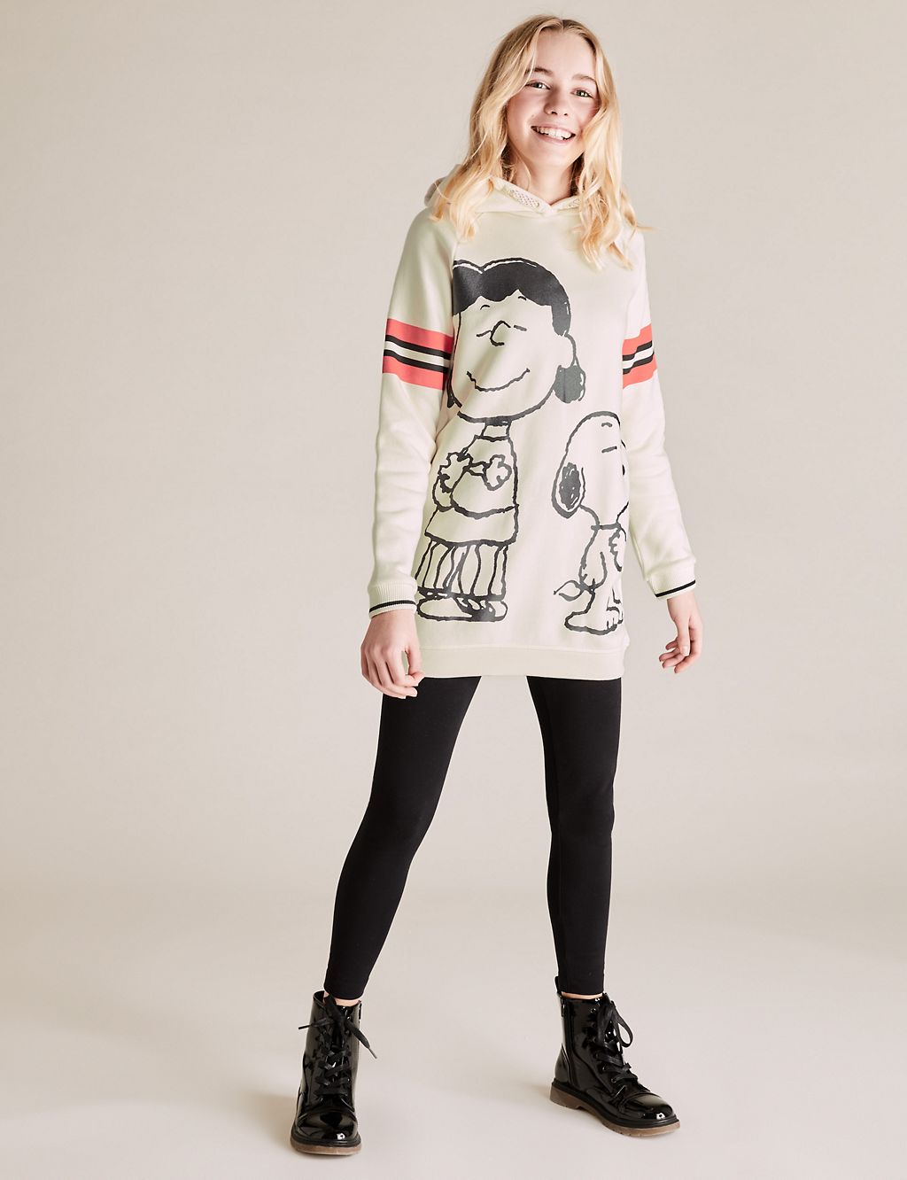 Snoopy™ Cotton Rich Longline Hoodie (6-16 Yrs) 3 of 5