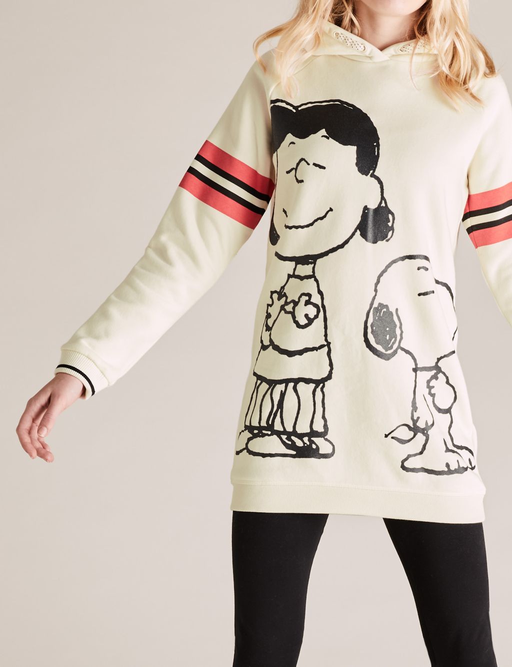 Snoopy™ Cotton Rich Longline Hoodie (6-16 Yrs) 2 of 5