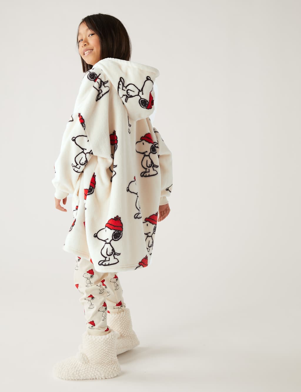 Snoopy™ Fleece Oversized Hoodie (716 Yrs) M&S Collection M&S