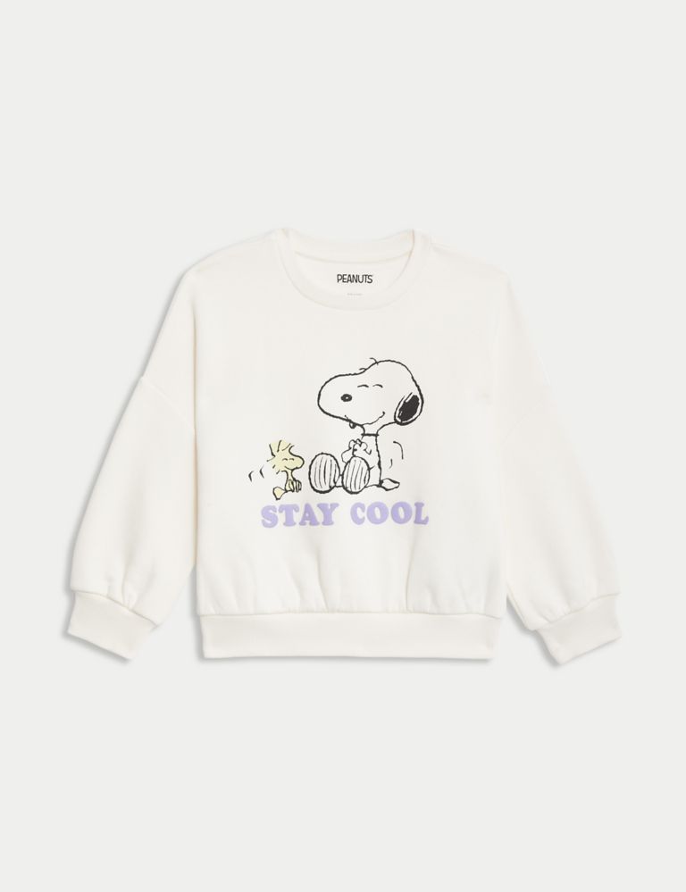 Snoopy™ Stay Cool Slogan Sweatshirt(2-8 Yrs) 1 of 3