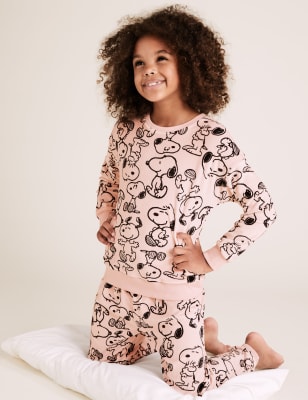 M and s snoopy pjs hot sale