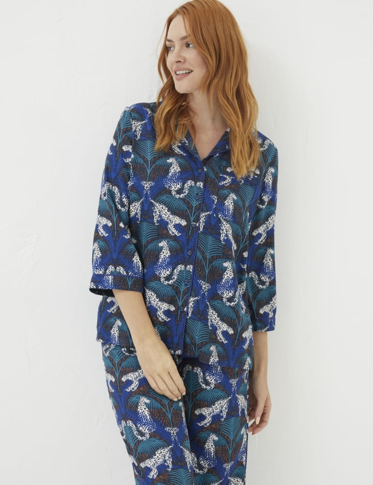 M&s leopard print pyjamas best sale