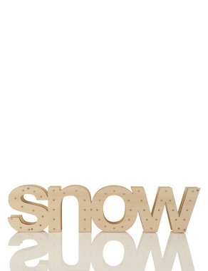 Snow Light Up Letters Image 2 of 3