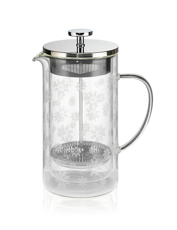 Snowflake Double Walled 8 Cup Cafetière Image 1 of 1