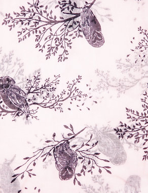 Snowy Owl Print Scarf Image 2 of 3