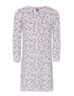 Soft Ditsy Floral Nightdress (1-7 Years) Image 2 of 3