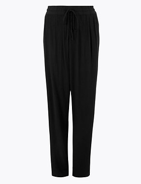 Soft Drawstring Tapered Trousers | M&S Collection | M&S