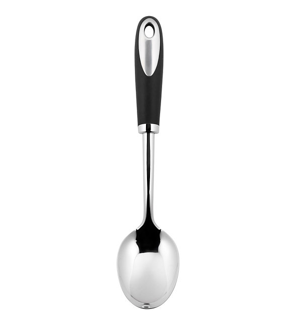 Soft Grip Stainless Solid Spoon Image 1 of 1