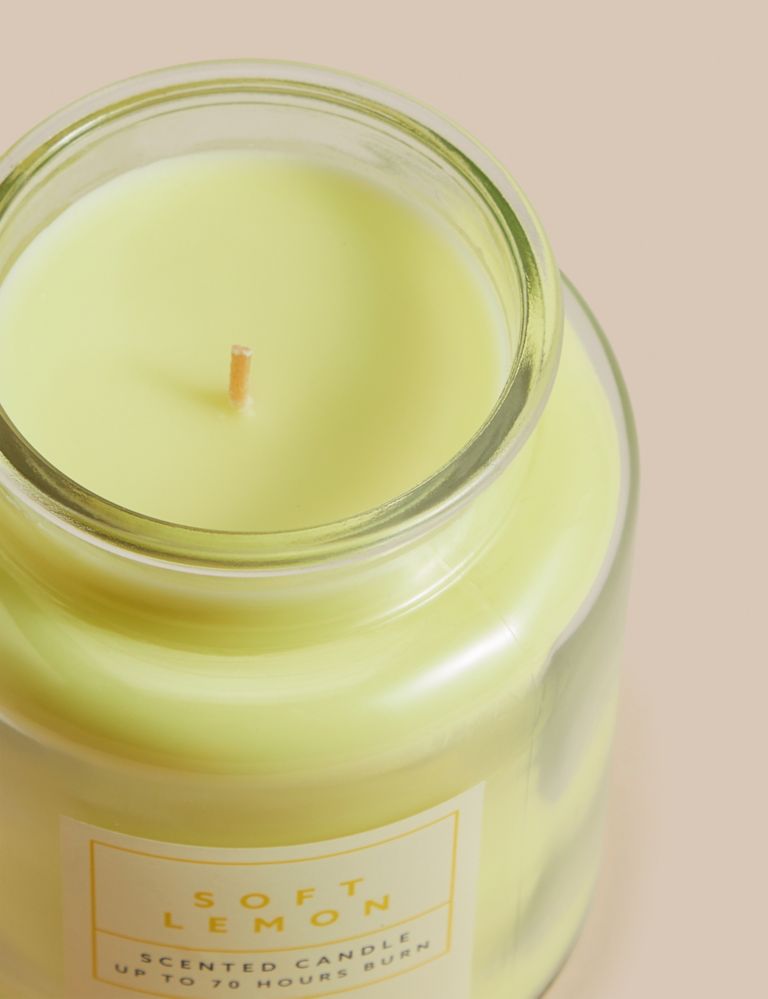 Soft Lemon Jar Candle 2 of 6