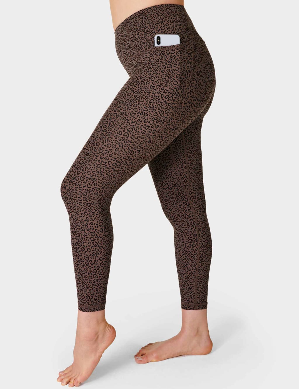 Super Soft Yoga Leggings - Blue Snow Leopard Print