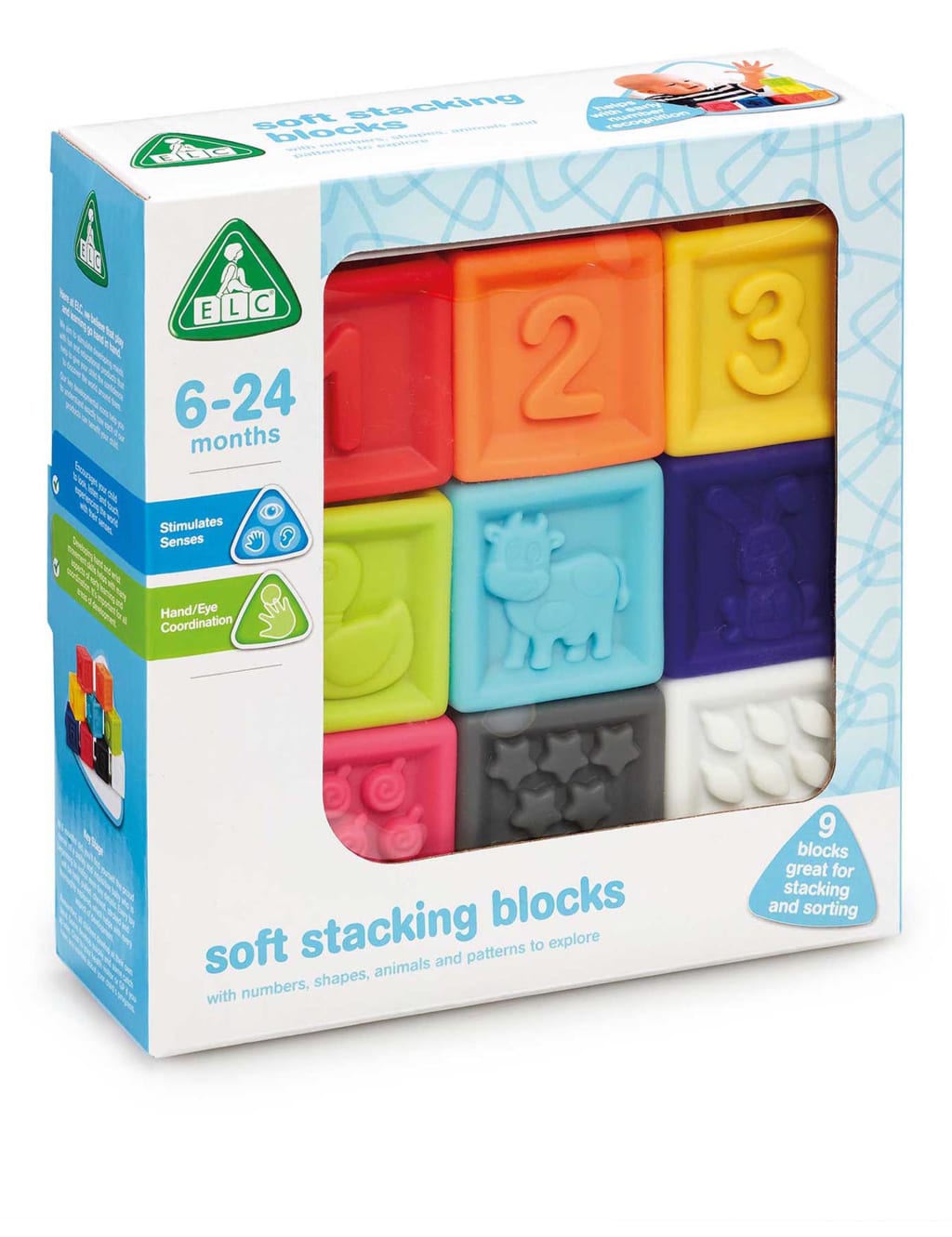 Soft Stacking Blocks (612 Mths) Early Learning Centre M&S