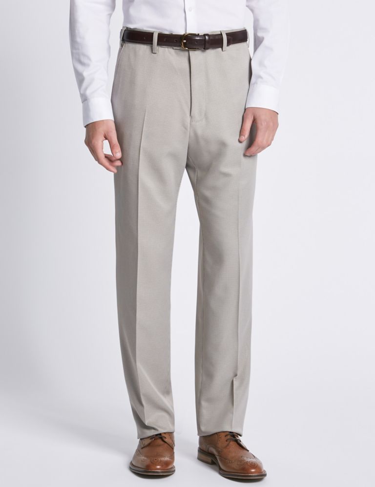 Soft Touch Flat Front Trousers 1 of 3
