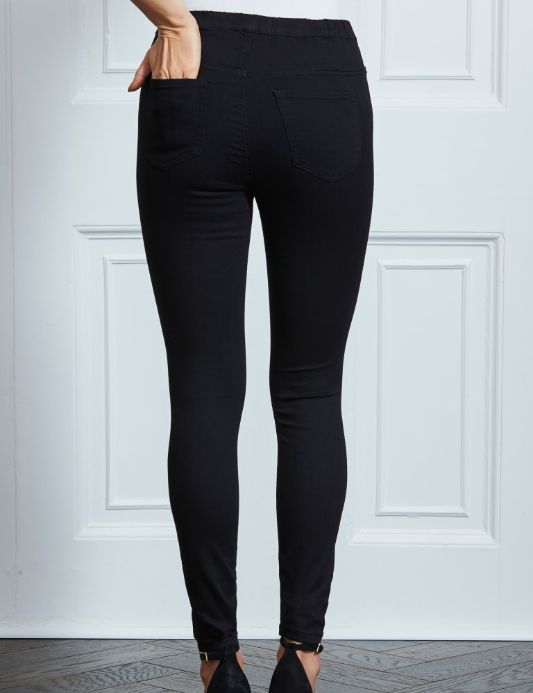 Buy Harpa Women Black Solid Treggings - Jeggings for Women 7431238