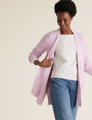 m&s red cardigan