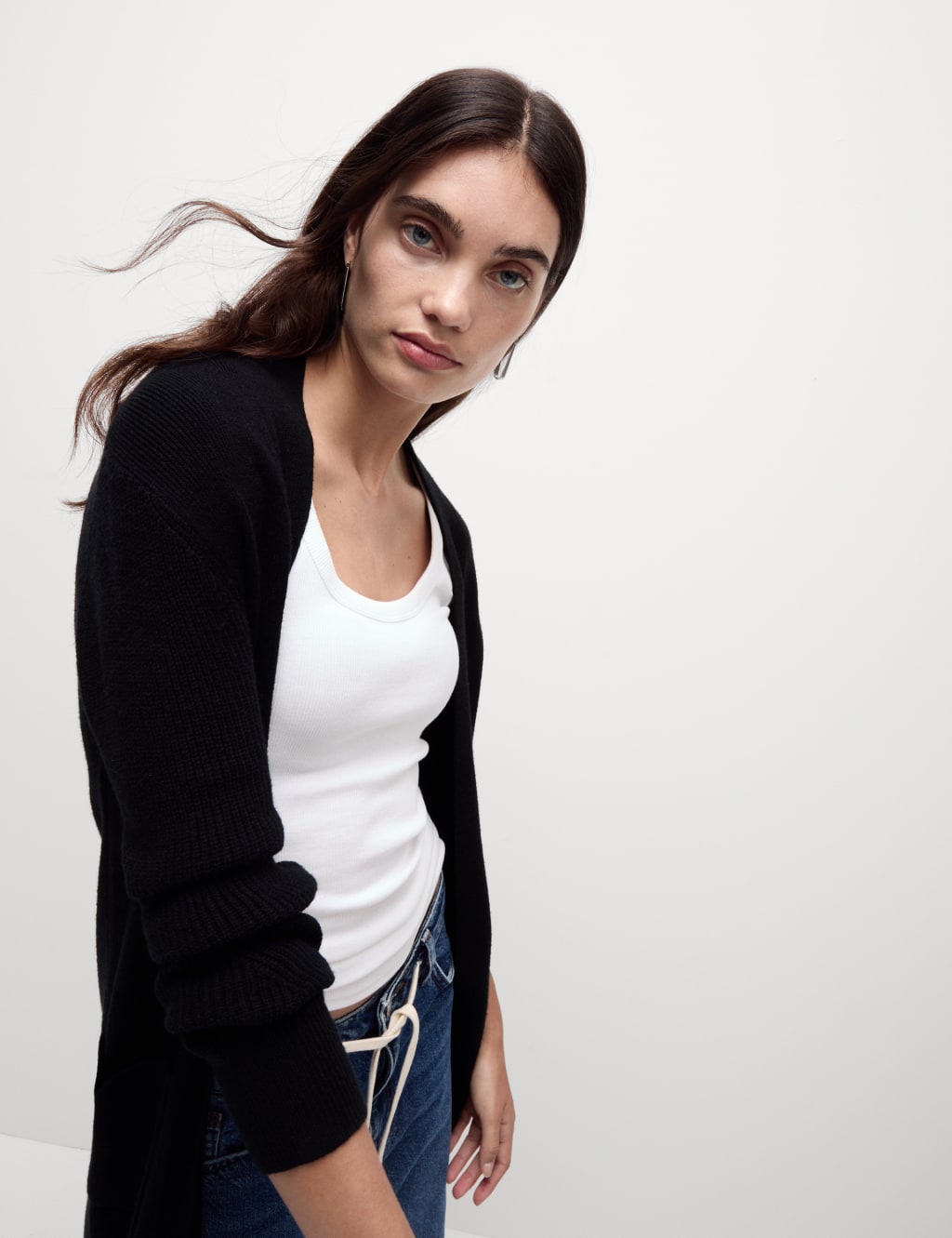 Longline clearance cardigan h&m