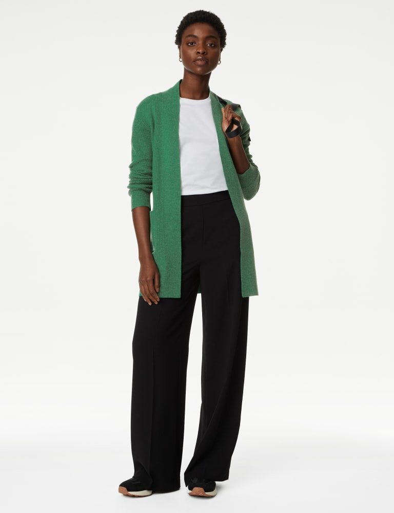 Soft Touch Ribbed Relaxed Longline Cardigan | Mu0026S Collection | Mu0026S