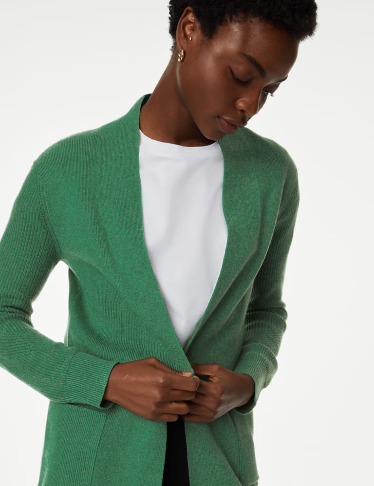 Soft Touch Ribbed Relaxed Longline Cardigan | Mu0026S Collection | Mu0026S