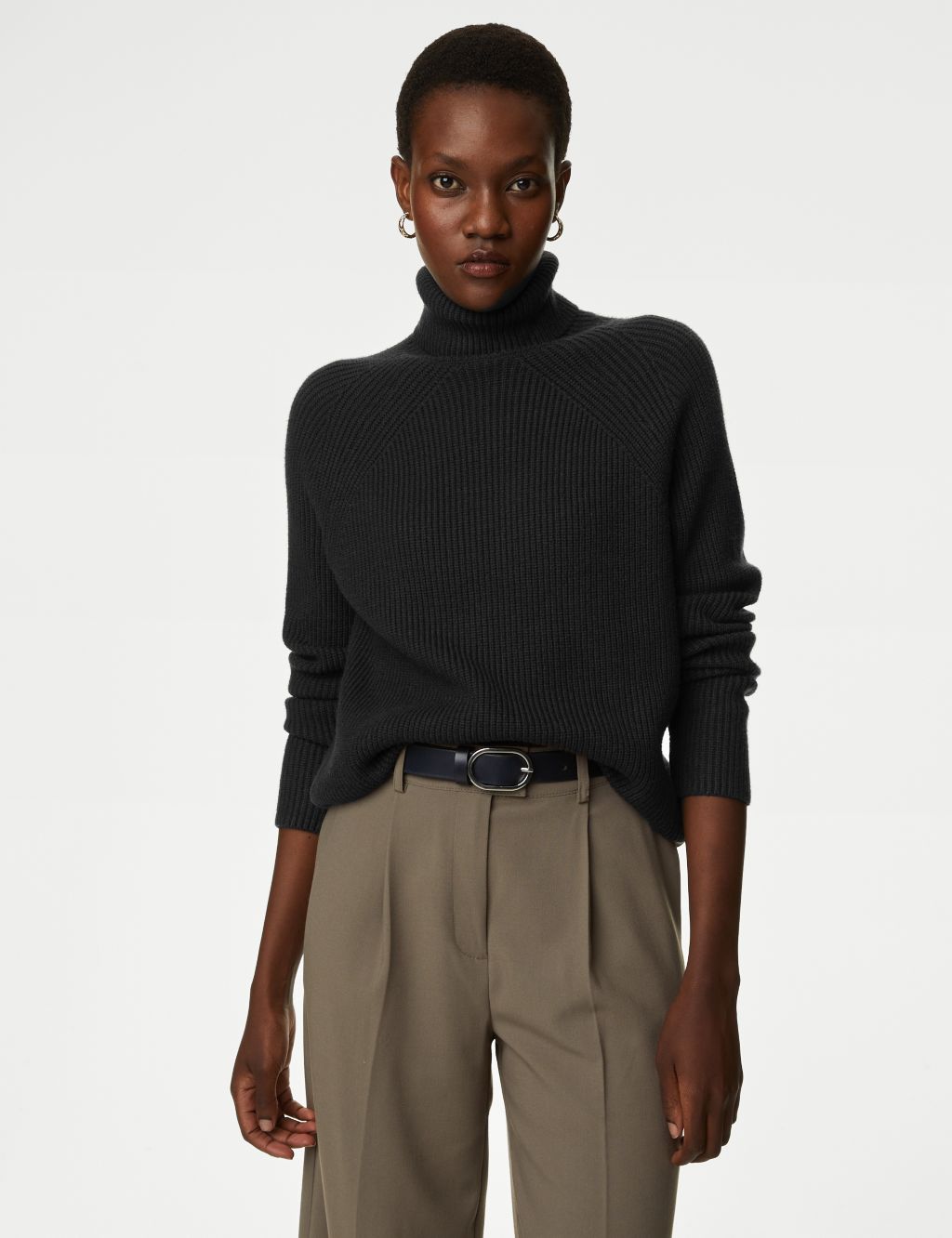 Soft Touch Ribbed Roll Neck Jumper | M&S Collection | M&S