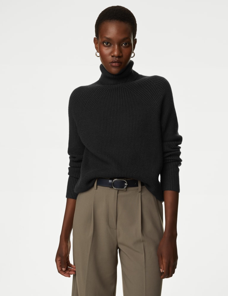 M&s womens sale polo neck jumpers