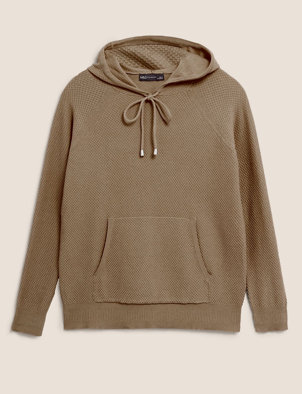 Soft Touch Textured Knitted Hoodie 1 of 5