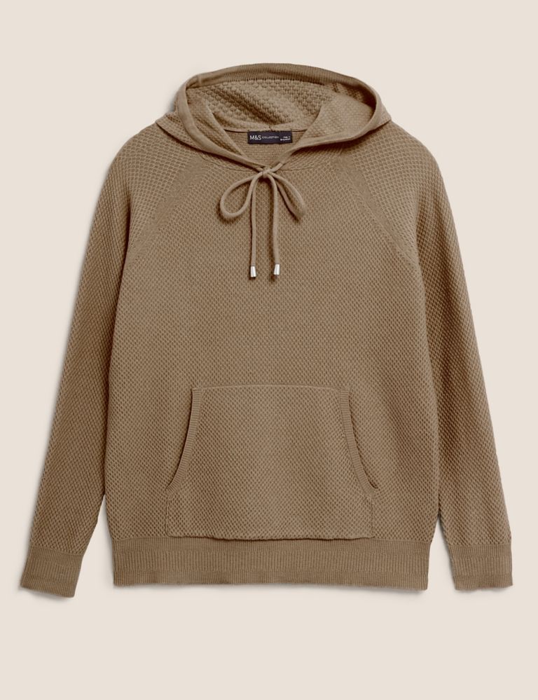 Soft Touch Textured Knitted Hoodie 2 of 5