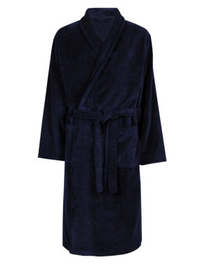 Soft Touch Towelling Dressing Gown Image 2 of 3