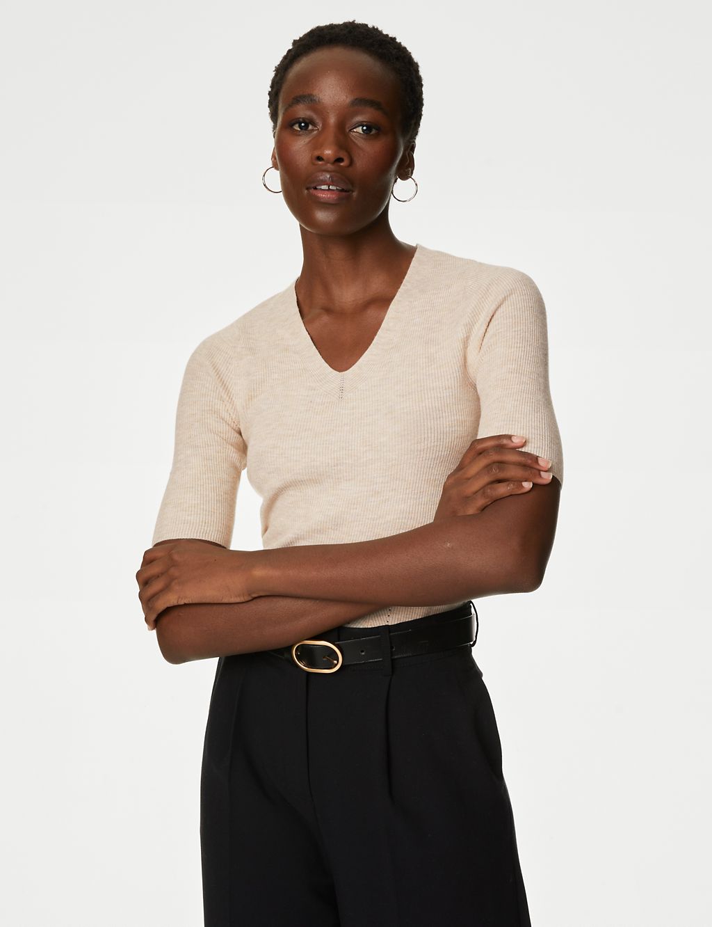Soft Touch V-Neck Knitted Top 3 of 6