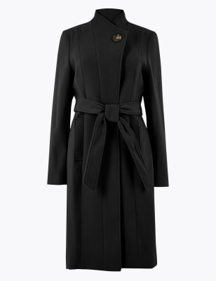 m&s wrap coat