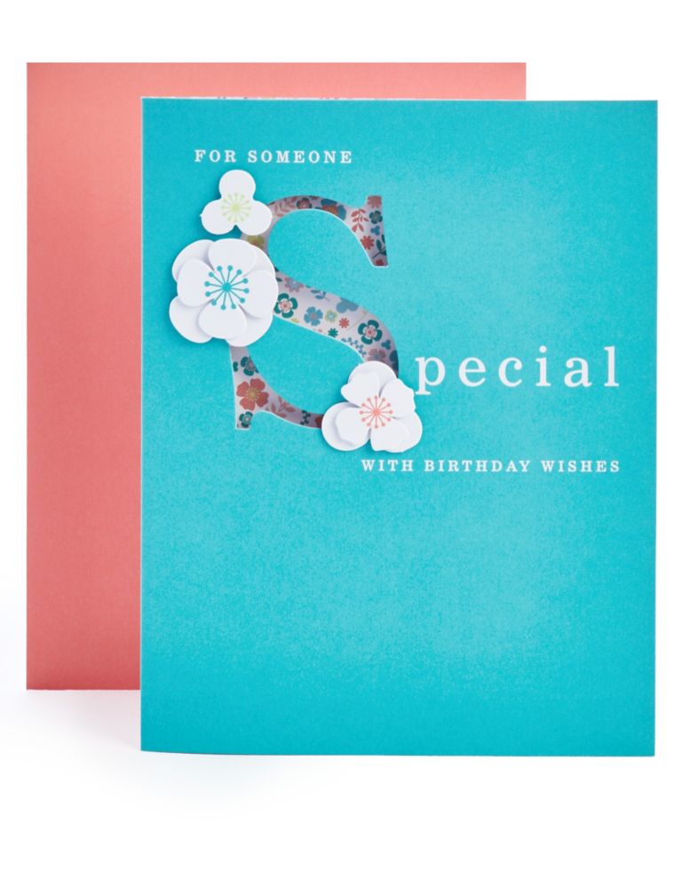Someone Special Floral Birthday Card 1 of 3