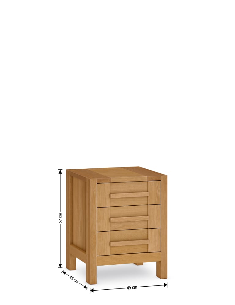 Sonoma 3 Drawer Bedside Table M S
