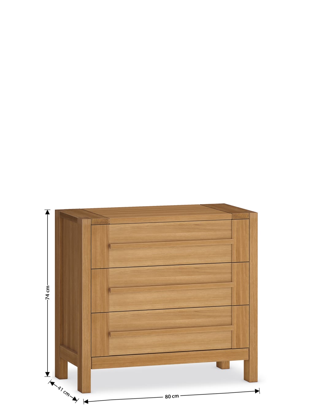 Sonoma Narrow 3 Drawer Chest M S