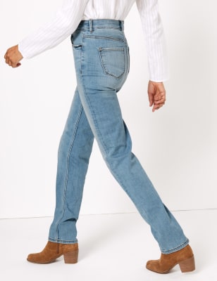 marks and spencer high waisted jeans