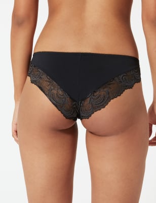 Marks & Spencer M&S Collection Black Brazilian Knickers Sophia