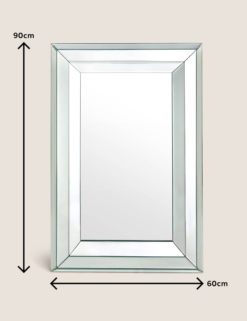 Sophia Large Rectangular Mirror 5 of 5