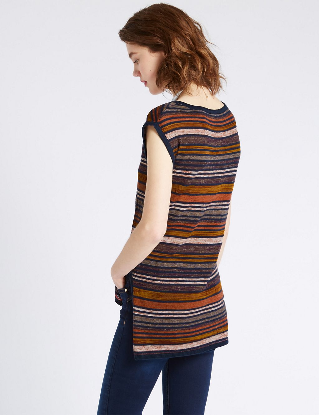 Space-Dye Striped Jumper with Linen 2 of 3