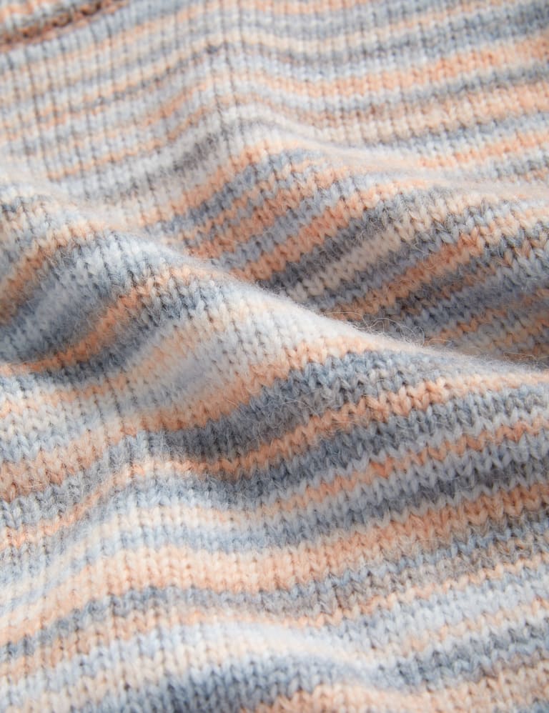 Space Dyed Crew Neck Jumper with Wool M S Collection M S