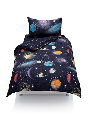 Space Glow in the Dark Bedding Set Image 2 of 3