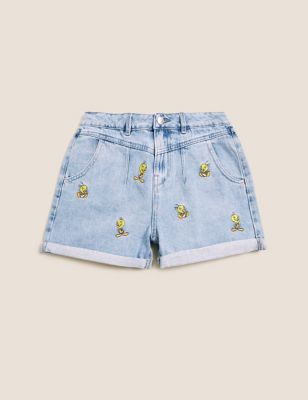 Space Jam: A New Legacy™ Denim Shorts (6-16 Yrs) Image 2 of 8