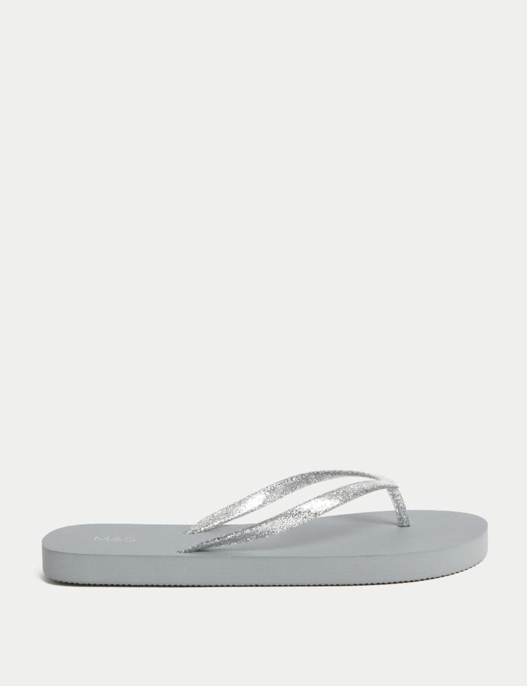 Ted baker glamaar flip flops silver discount